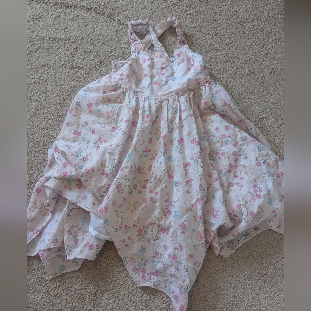 Isaac Mizrahi Pink and White Bunny Dress